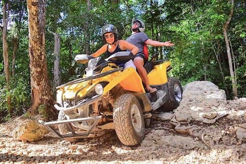 ATV Cenote en Ziplines Adventure in Tulum vanuit Riviera Maya