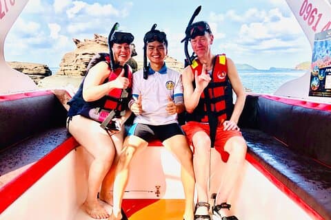 Private Snorkeling to Hidden Reefs By Speedboat with Seafood BBQ
