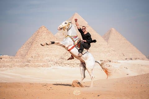 Giza Pyramids Photo Tour with Jumping Horse, Camel & Local Crafts