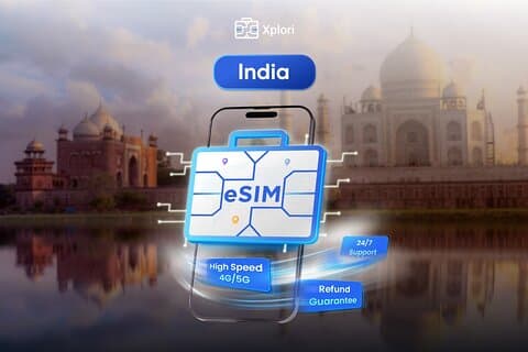 Indien eSIM (1 til 30 dage. Op til 45 GB data)