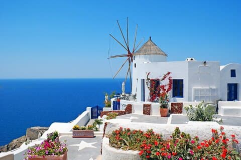 Tour Santorini en teleférico para grupos pequeños