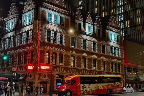 Tour dei crimini notturni di Chicago in autobus