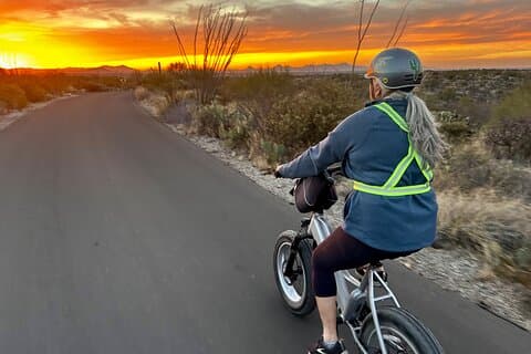Sunset Saguaro National Park, East Guided E-Bike Tour