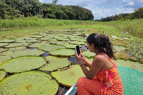 Amazonas River, ettermiddag og natt eventyr, båttur