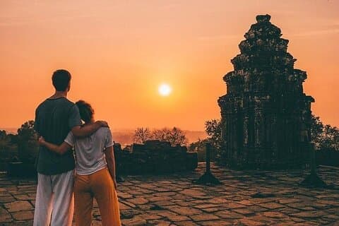 Tour pomeridiano di mezza giornata al tramonto di Angkor Wat