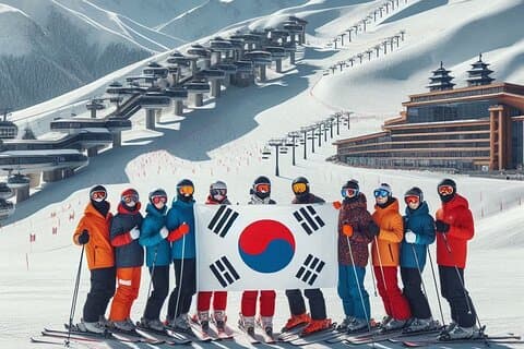 Excursão de 3 Dias 2Noites de Esqui Privado ao Gangchon Elysian Ski Resort