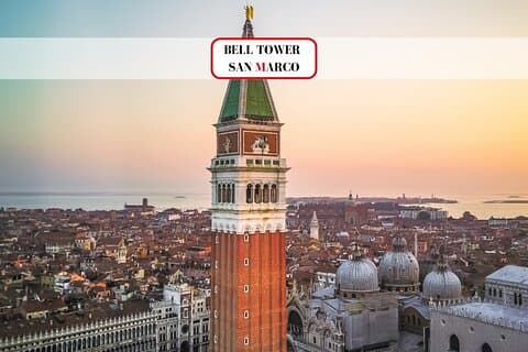 Rundtur i Venedig med klocktorn och Rialtobron