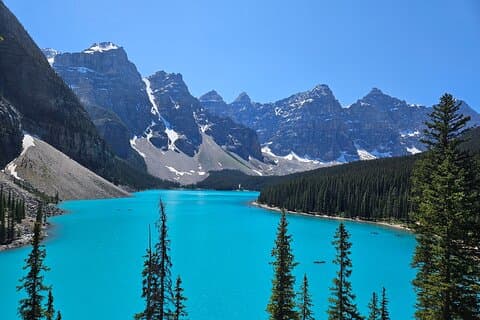 Tour privado de Calgary al Lago Louise y el Lago Moraine