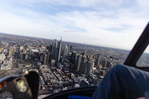 Visite en hélicoptère du centre-ville de Philadelphie