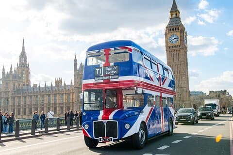 Londres: Grande visite britannique en bus de thé de l'après-midi