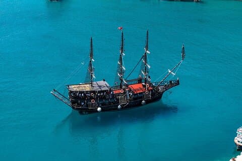 Vlora: Pirate Ship Tour Exploring Sazan and Karaburun