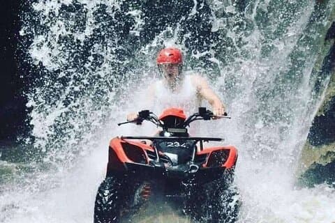 Bali ATV Ride Wasserfall und Thunel Track Ubud bali bei Kuber