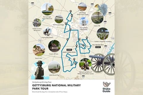 Gettysburg Battlefield Self Guided Audio Driving Tour