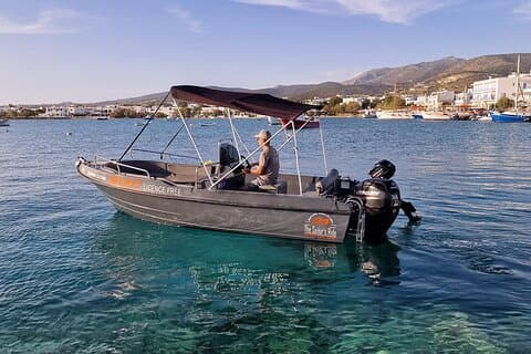 Rent a Boat Licence-Free to Discover Paros