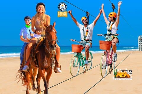 Combo Horseback Ride og Sky Bike i Cabo