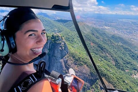 Rio de Janeiro: Dörrlös helikoptertur till Kristus återlösaren