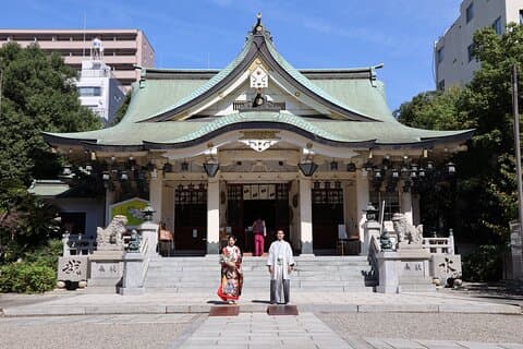 Kimonos Photography at the NambaYasaka Shrine Osaka