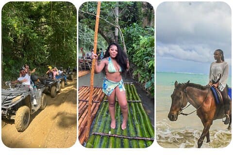 Horseback ridning, bambus rafting og ATV guidet tur