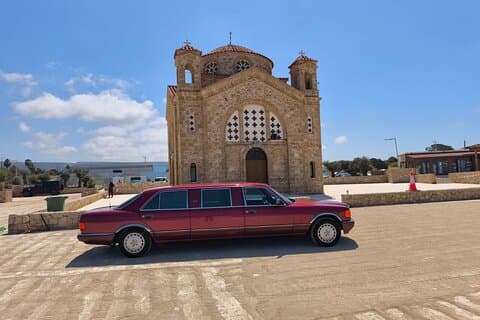 Private Paphos Airport Transfer via Vintage Mercedes