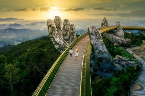 Da Nang Private Tour: Marble Mountain, BaNa Hills og Golden Bridge
