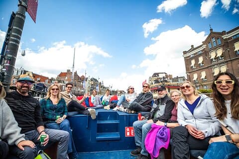 Amsterdam Canal Cruise with Two drinks - Red Light District