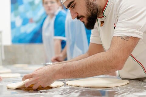 Private Pizza Making Class in Naples with Appetizers and Drink