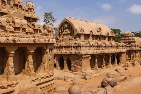 Desde Chennai Excursión privada de un día a Kanchipuram y Mahabalipuram