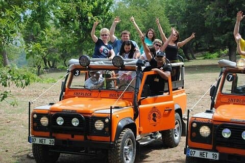 Excursion en jeep au départ du port de Kusadası et hôtels avec déjeuner