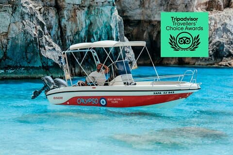 Zante Private Boat: Marathonisi, Caves, Myzithres, Pisines (max7)