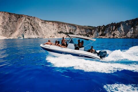 Zante Private Boat: Marathonisi, Caves, Myzithres, Agalas (max9)