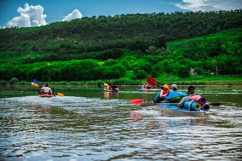Halbtägige Kajaktour auf dem Dniester River