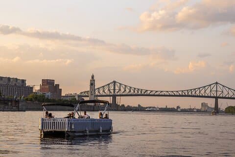 Private Electric Pontoon Cruise Old Port of Montreal