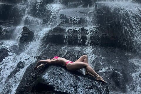 Ubud Top Waterfall and swing in tegallalang