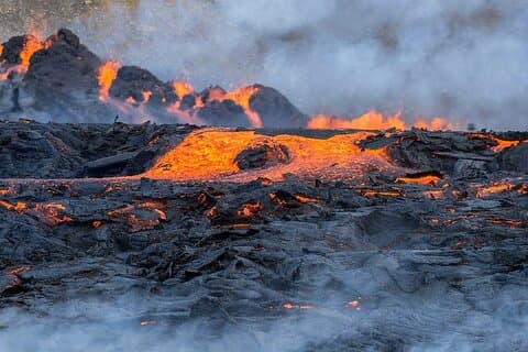 Randonnée sur le volcan et visite du Blue Lagoon en Islande