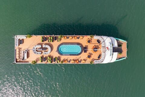 Ha Long Bay Amethyst Luxury Day Cruise with Buffet Lunch