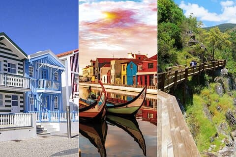 From Porto: Aveiro, Suspension Bridge 516 Arouca and Passadiços do Paiva
