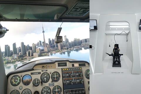 Toronto VR Flight Simulator opplevelse