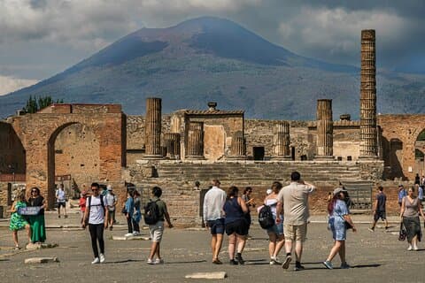 Besøg i Pompeii Archaeological Park