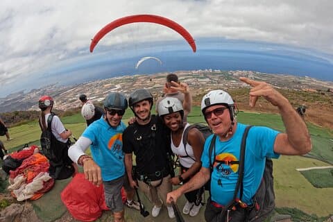 Parapente Premium em Tenerife: Fotos, Vídeos e Transporte Inclusos