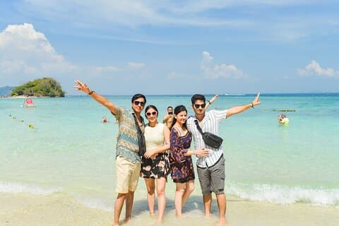 Krabi 4 Eilanden Gedeelde Tour met Lunch en Gids