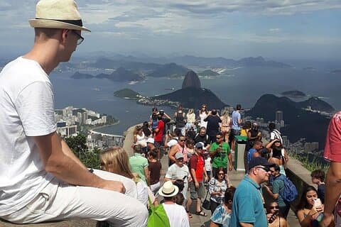 Excursão a partir do navio de cruzeiro Cristo o Redentor e da Montanha do Açúcar