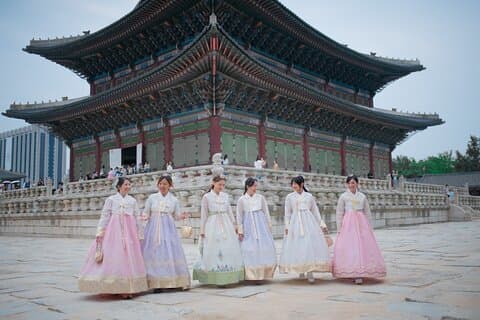 Fotografia Hanbok professionale a Gyeongbokgung