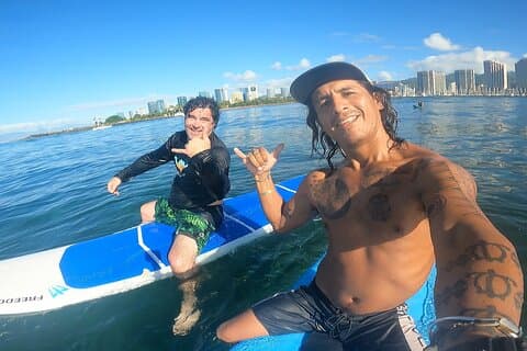 GoPro surf lesson by a native peruvian
