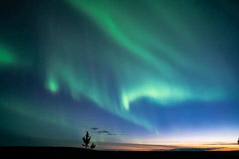 Caccia privata all'aurora boreale da Levi