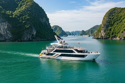 Serenity Grandeur : Topp luksus cruise utforske Lan Ha Bay, Viet Hai