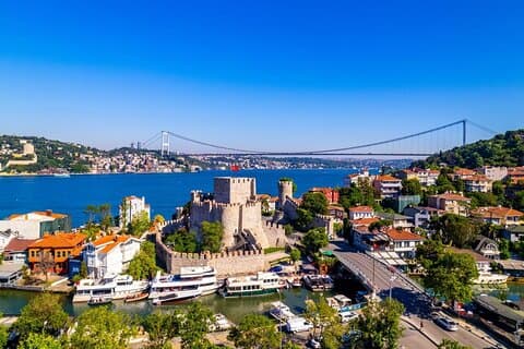 Istanbul City Tour Europa og Asien og Bosporus på en dag