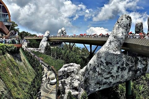 Private ShoreExcursion to GOLDEN BRIDGE &BA NA HILL fromTIEN SA or CHAN MAY Port