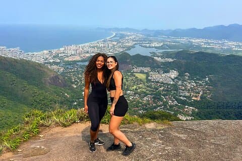 Sentiero Pedra Bonita con Vista di Rio DE Janeiro