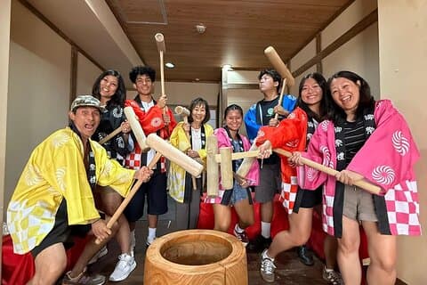 【For voksne】 Tradisjonell Mochi pounding opplevelse med smak