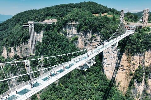 Billet pour l'expérience Glass Bridge à Zhangjiajie Chine